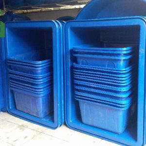 Bán thùng nhựa vuông 100 lít, thùng nhựa chữ nhật 100L giá rẻ