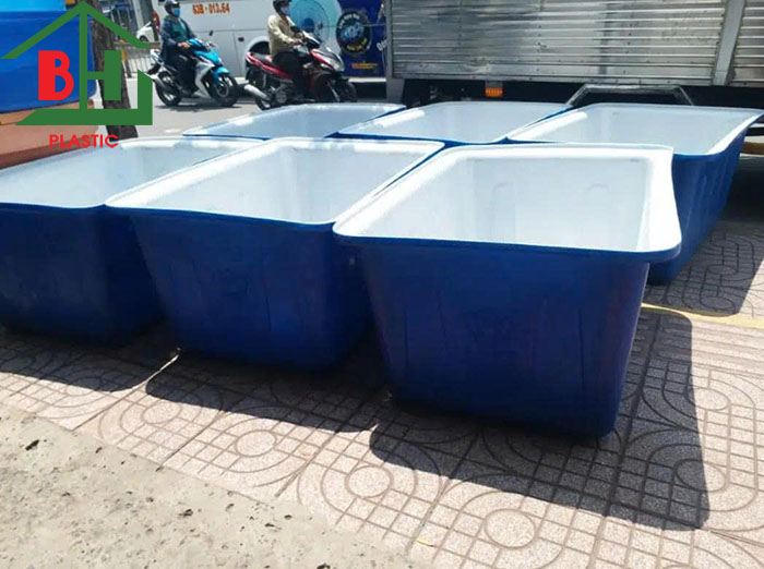 Bán thùng nhựa chữ nhật 500 lít giá rẻ
