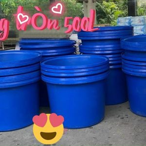 Bán thùng nhựa tròn 500l giá rẻ