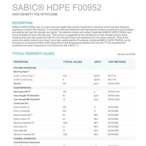 Hạt nhựa HDPE F00952 giá rẻ