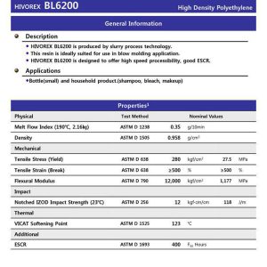 Hạt nhựa HDPE BL6200 giá rẻ