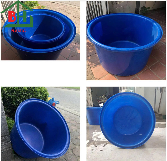 Thung Nhua Tron Dung Tich Lon